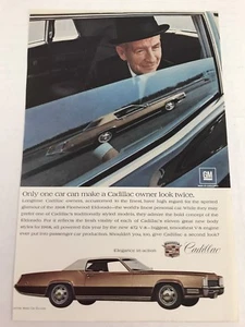 Print Ad Vtg 1967 Advertising Cadillac Fleetwood Eldorado - Picture 1 of 3