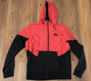 Nike Mens AW77 Heavyweight Windbreaker Jacket Hoodie size M 631939-687 - Picture 1 of 10