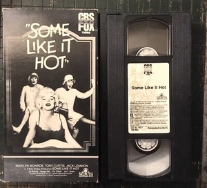 Some Like It Hot VHS - CULT CLASSIC  Marilyn Monroe, Tony Curtis, Jack Lemmon - Picture 1 of 2
