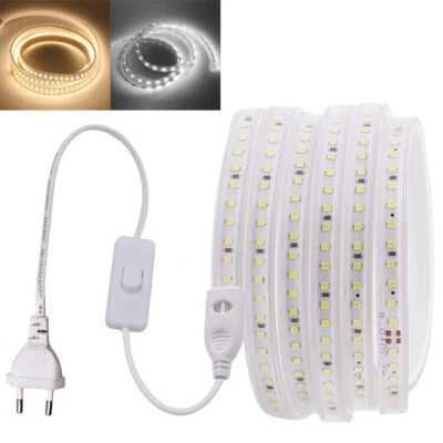 220V 230V LED Licht Streifen Stripe Lichtband Schrankleuchte Küchenlampe Leuchte - Bild 1 von 4