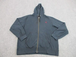Jordan Sweater Mens Extra Large Black Hoodie Full Zip Jumpman Sweatshirt - Picture 1 of 12