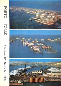 AL10-13D) PORTO TOLLE ALLUVIONE IV NOVEMBRE 1966 VEDUTE VIAGGIATA ROVIGO - Picture 1 of 2