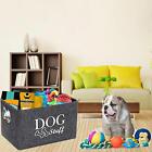Pet Toy Organizer Box Felt Pet Bins Basket for Dog Toys Pet Clothes Blanket