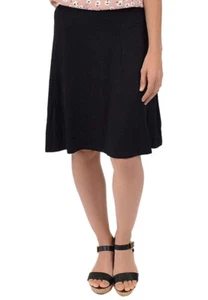 Stretch is Comfort Girl's A-Line Knee Length Flowy Skirt Black, Black, Size 3XL - Picture 1 of 6