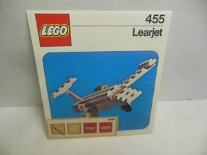 LEGO 455 Learjet Juego de Construcción Pequeña Hoja de Instrucciones Lear Jet - Imagen 1 de 3