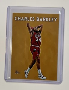 Charles Barkley Limited Edition Artist Signed Philadelphia 76ers Card 3/10 - Picture 1 of 2