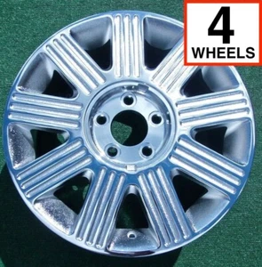 Chrome Ford Crown Victoria Wheels 4 New 2003 thru 2011 OEM Factory Style 17 inch - Picture 1 of 11