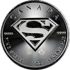 2016 $5 Canada 1oz 9999 Fine Silver DC COMICS Superman Commemorative BU! - Picture 1 of 2