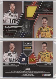 2017 Panini Torque Pairings Materials Red /49 Brad Keselowski Joey Logano #PM-KL