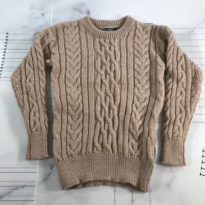 Suéter Woolovers Mujer Extra Pequeño Beige Crema Aran Pescadores Lana Británica Foto 1 de 4