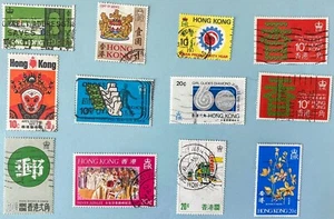 Hong Kong 53 stamps lot 1968-1982 A32-76 Queen Elizabeth II, Year Boar, Rat etc. - Picture 1 of 12