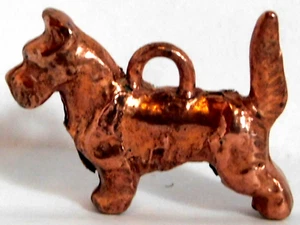VINTAGE SCOTTIE HUND GUMBALL VERKAUF CHARM KUPFERVERKLEIDET - Bild 1 von 2