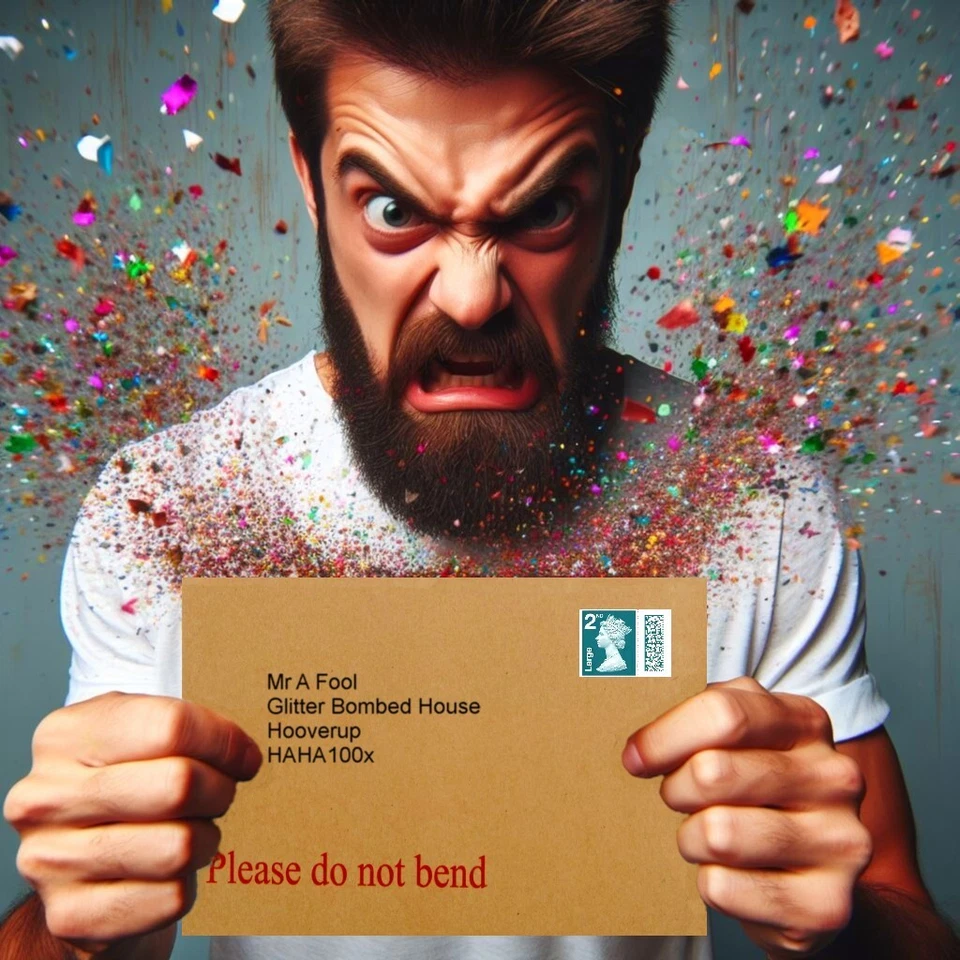 GLITTER BOMB! Unique Design,Spring Loaded,Revenge,Prank,Trick,Confetti,Anonymous - Image 1 of 4