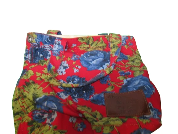 Bolso de Mano Abercrombie And Fitch Patrón Floral Trabajo Escolar 16"L x 14"T Foto 1 de 4