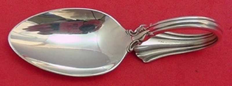 Cuchara bebé Sterling siglo XVIII por Reed and Barton mango doblado personalizado Foto 1 de 1