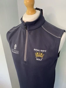 NEW Ping Royal Navy Small Men’s Ramsey Golf Vest Sensor Warm Quarter-Zip - Picture 1 of 9