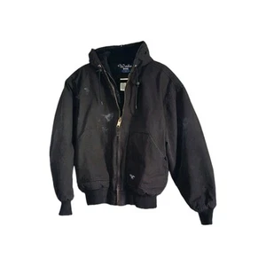 Walls Ropa de Trabajo Negra Cremallera Chaqueta Pesada Utilitaria Estilo Carhartt Talla L 42/44 - Imagen 1 de 6