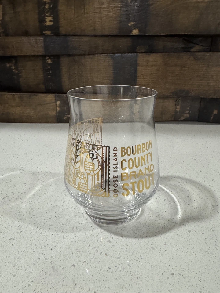 2024 Goose Island Bourbon County Stout Black Friday  Glass New - Free Shipping! - Image 1 of 1