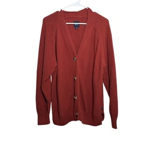 Gap Sweater Women's XL Button Up Chunky Knit Cardigan Casual V-Neck Slouchy - Picture 1 of 11