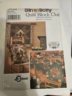 QUILT PATTERNS Halloween Jack O Lantern Thanksgiving Turkey Simplicity 9788 - Image 1 of 2