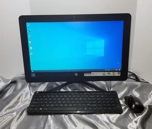 HP ALL IN 1 DESKTOP COMPUTER TPC-Q028-20 Celeron 1.60 1TB 4GB 19" screen Win 10 - Picture 1 of 6