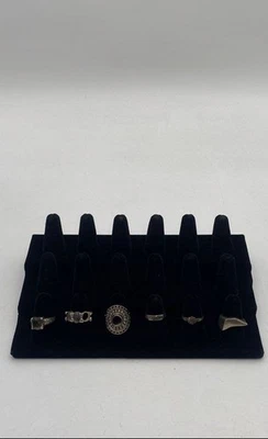 925 Sterling Silver Dome Band Rings Mixed Lot Of 6 Sizes: 6-8" 30.88 Grams - Image 1 of 4