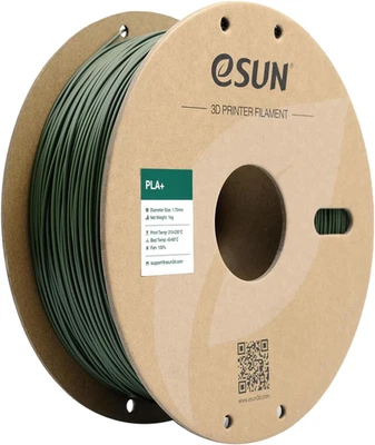 PLA+ Filament 1.75Mm, 1KG Spool (2.2 LBS), Olive Green, 3D Printing Material - Image 1 of 4
