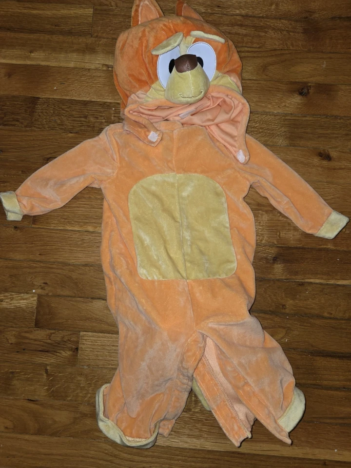 USADO Disfraz de Bingo Bebé 0-6 Meses, Mono con Cola Adjunta y Tocado Foto 1 de 2