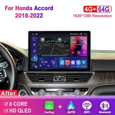 Accord 12.5inch Screen Android Car Radio For Honda Accord 10 2018-2022 Head Unit - Image 1 of 4