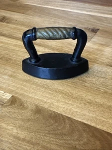 Antica miniatura bambino ghisa manico ritorto ferro triste venditore campione  - Foto 1 di 5