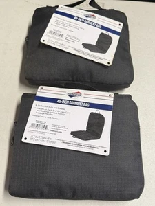 American Tourister Garment Bag Black (48 x 22.5 x 2.75) Polyester New Lot of 2 - Picture 1 of 2