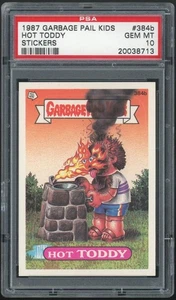 Garbage Pail Kids 10th Series #384b Hot Toddy White Box Error PSA 10 GEM MINT - Picture 1 of 2