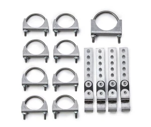 Ford F150 F250 09-19 Flowmaster Super 40 Muffler Dual Exhaust Kit Chrome Tips - Picture 1 of 4