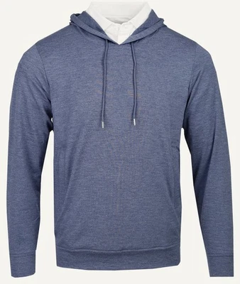 NEW Donald Ross LARGE Duke Hooded Pullover Shirt Navy Blue Hoodie - Image 1 of 2