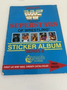 Álbum de pegatinas WWF Superstars Of Wrestling serie 2 Merlín 1991 incompleto WWE - Imagen 1 de 21