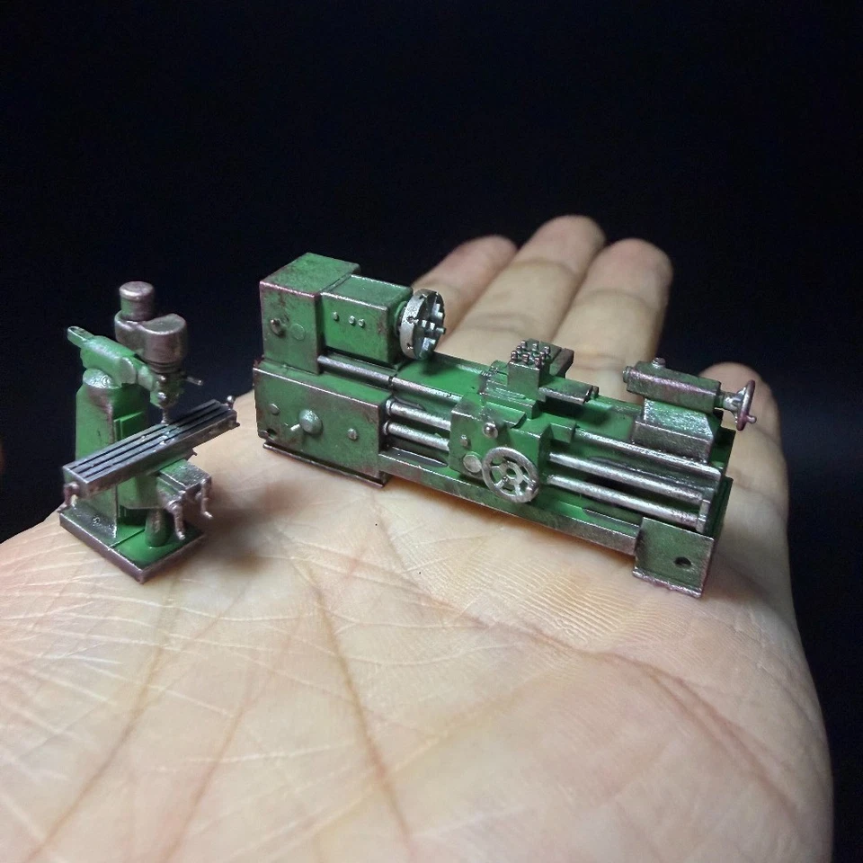 Diorama 1/64 Torno de Garaje Banco Tornillo Reparación Taller Herramientas Escena Pantalla Accesorios Foto 1 de 4