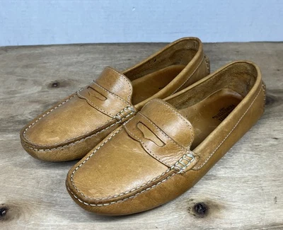 Mocassim Mercanti Fiorentini couro camelo bronzeado feminino 7,5 B - Imagem 1 de 4