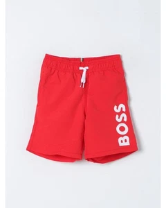 Boss Swim Trunks Logo Detail Kids Red One Piece - Picture 1 of 6