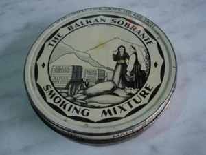 VINTAGE BALKAN SOBRANIE TOBACO STORE METAL BOX - Picture 1 of 8