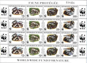 WWF MNH Sc 1086 16er Bogen WWF Benin Schlangen Wert 40,00 $ - Bild 1 von 1