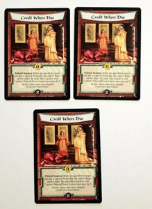 Credit Where Due (3) L5R Legend of the Five Rings CCG Path of Hope POH - Picture 1 of 1
