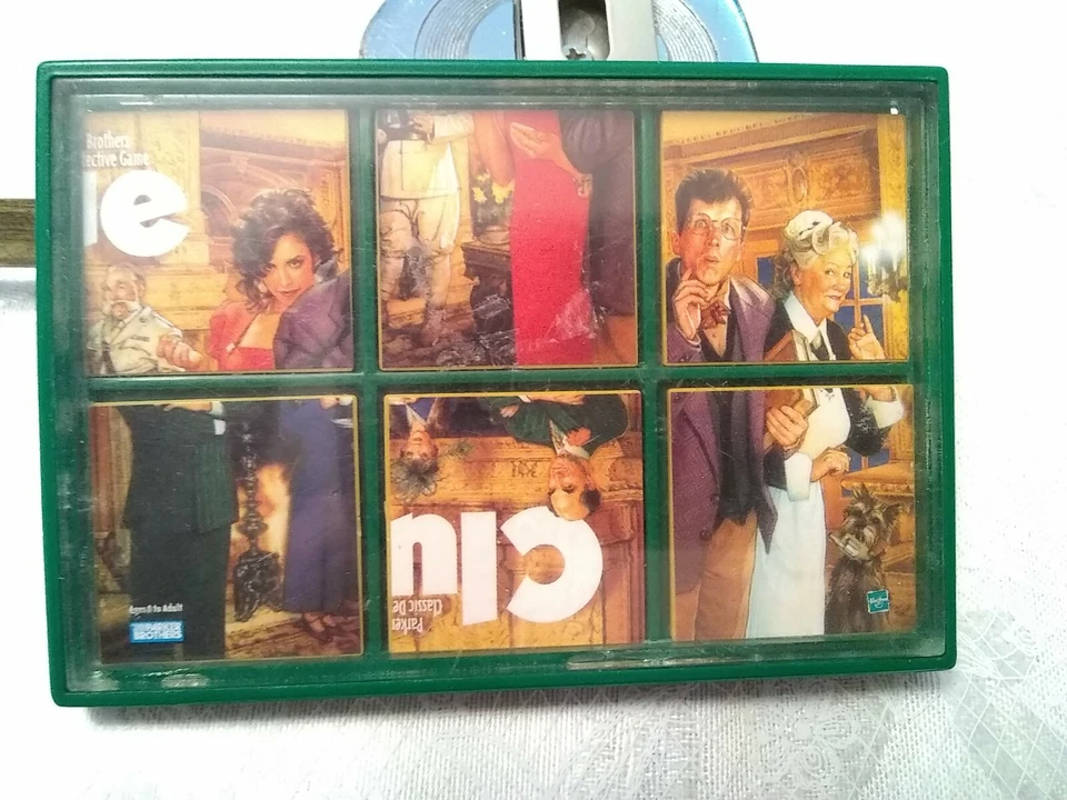 1999 Hasbro Clue Slot Challenge Game 6 Tiles Vintage Quiet Fun - Image 1 of 4