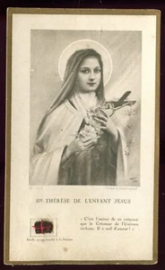Relic Holy Card  Sister  touched Sister Therese of The Child Jesus - Picture 1 of 2