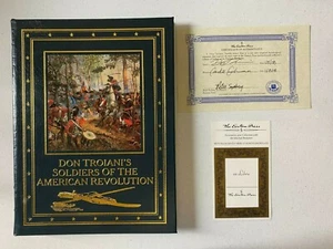 DONT TROIANI'S SOLDIERS OF THE AMERICAN REVOLUTION EASTON PRESS SIGNED WITH COA - Picture 1 of 3