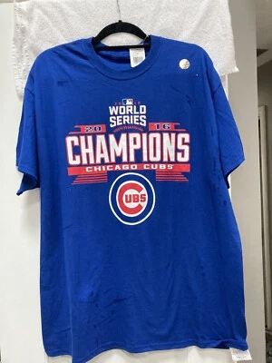 Chicago Cubs World Series 2016 Champions Blue XL T-Shirt Sports Baseball  - Image 1 of 4