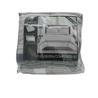 Pem America, Grace 3-Pc. Reversible Stripe Full/Queen Comforter Set MSRP $80.00 - Image 1 of 4