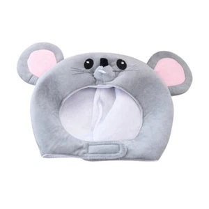 Mouse Hat Novelty Hat Headwear Funny Cosplay Short Stuffed Toy Photo Props - Picture 1 of 12