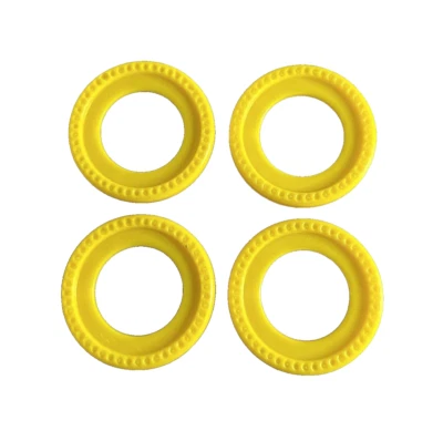 Connect 4 Launchers 2010 MB Games Replacement Parts 4 Yellow Checkers Only - Image 1 of 4