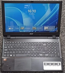 15.6INCH ACER ASPIRE E5-551 AMD A10-7300 R6 8GB 128GB SSD WIN 11 PRO - Picture 1 of 15
