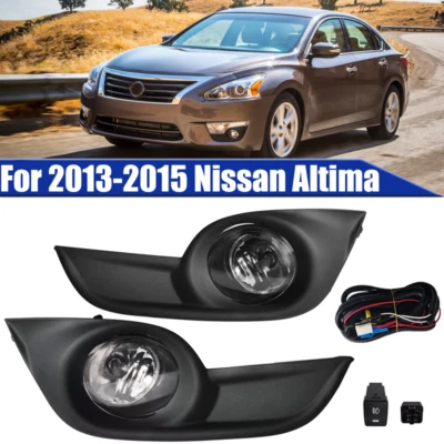 For 2013 2014 2015 Nissan Altima Halogen Fog Lights Lamps Kit W/Switch & Harness - Image 1 of 4